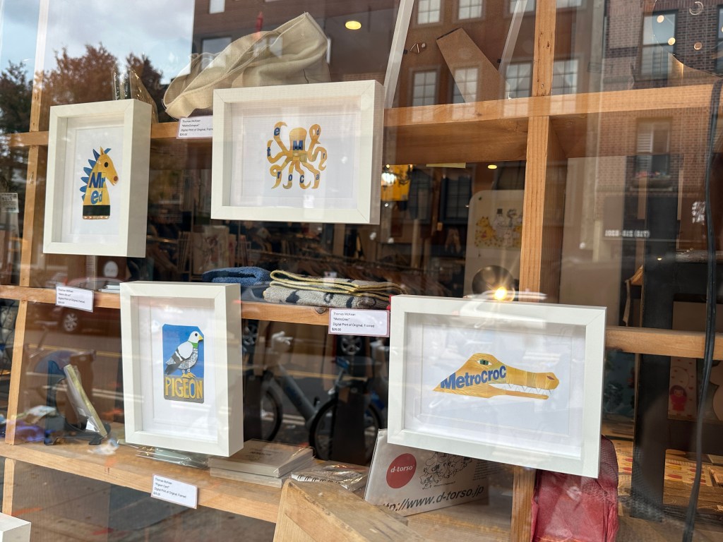 Thomas McKean's window exhibition. Metro Card Collages. 2026
